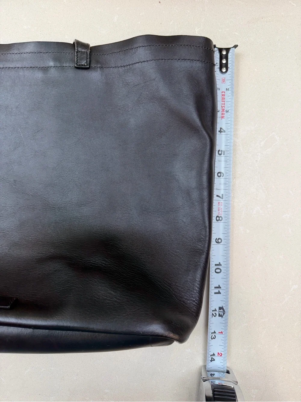 Timbuk2 Black Leather Tote Bag